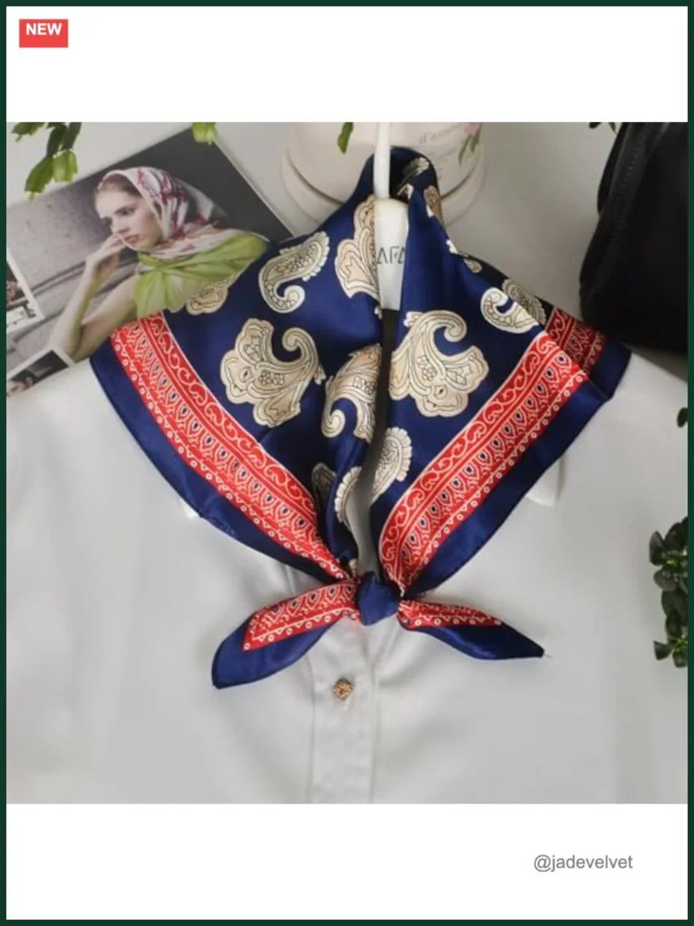 100% Mulberry Silk Neck Scarf 21